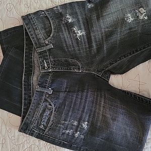 Dark distressed  jeans